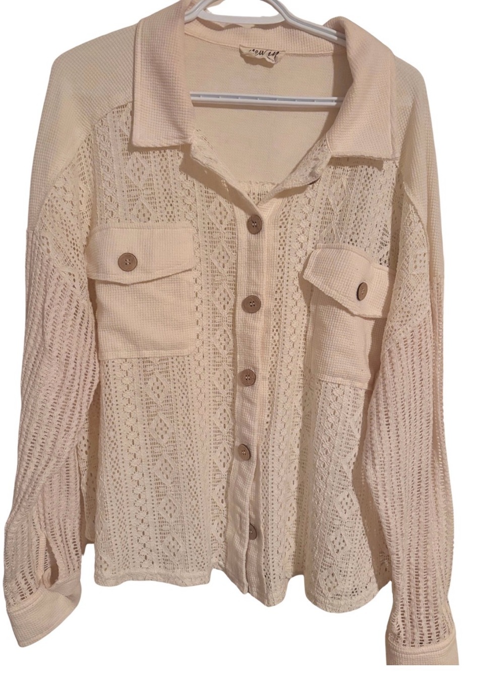 NEW IN- Knit Button-Up Sweater Shirt